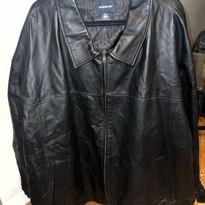 Harbor Bay Men's Black Leather Jacket